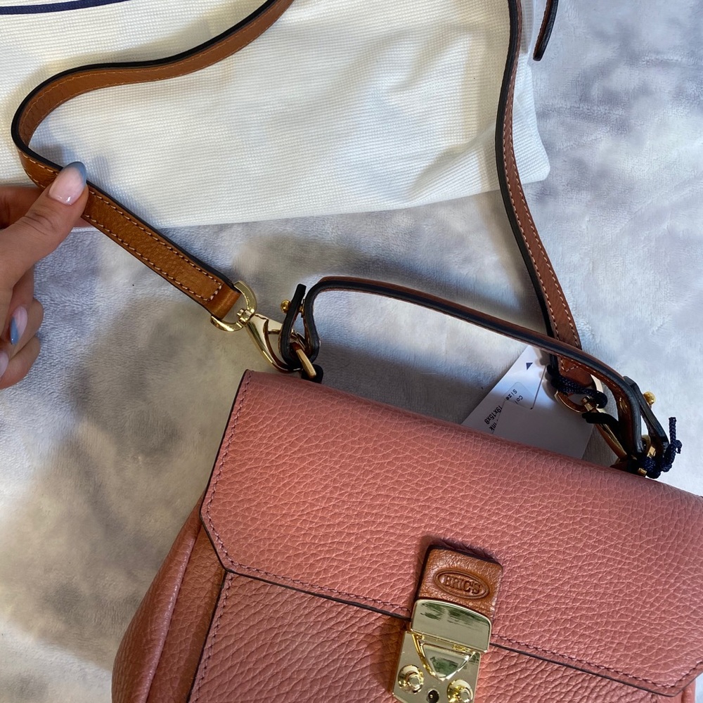 Bric's Milano pink genuine leather crossbody bag - Picture 8 of 8